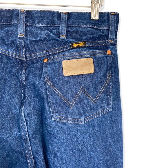Vintage Wrangler Dark Wash High Waist Straight Leg Jeans - Picture 7 of 11